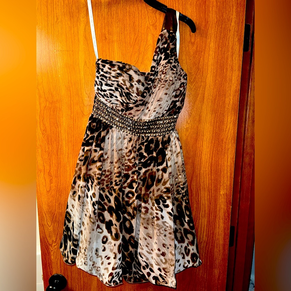 Mini Cheetah Print Dress